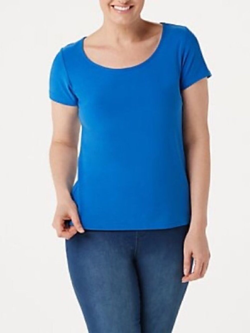 Linea by Louis Dell'Olio Moss Crepe Short-Sleeve Knit Top